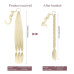 Coada de par pentru impletituri, Blond Foarte Deschis, 70 cm
